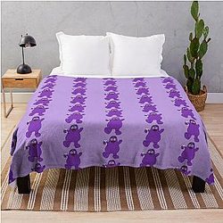 McDonald's Grimace Fast Food Mascot Throw Blanket