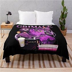 Grimace 90s Throw Blanket