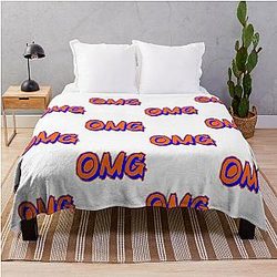 Grimace Mets Throw Blanket