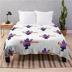 Grimace The King Queens Throw Blanket