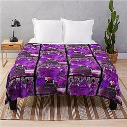 Grimace Retro Throw Blanket