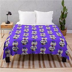 New York's Mr. Grimace Throw Blanket