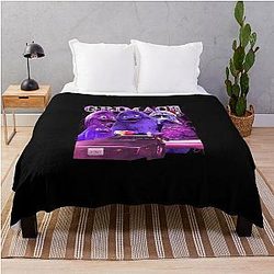 Funny Grimace Bootleg Throw Blanket