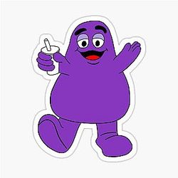 McDonald's Fast Food Mascot Sticker