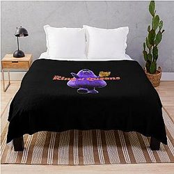 Kings of Queen Grimace Funny Throw Blanket