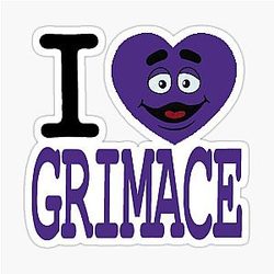 I love Grimace sticker