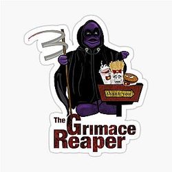 Grimace Reaper Sticker