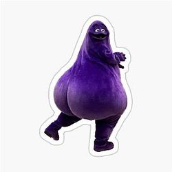 Thick Grimace Meme Sticker