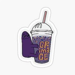 Grimace Milkshake Sticker