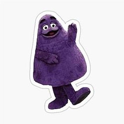 Grimace McDonald's Sticker