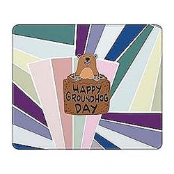 Happy Groundhog Day Mouse Cushion Business Office Mouse Pad 10"x12"