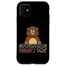 iPhone 11 Groundhog Case Holiday Kawaii Groundhog