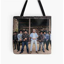 Bad Bunny - x100to song cover Grupo Frontera All Over Print Tote Bag