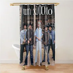 Bad Bunny - Un x100to song cover - Grupo Frontera Shower Curtain