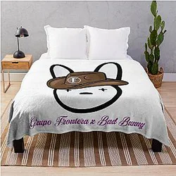 Grupo Frontera x Bad Bunny Throw Blanket