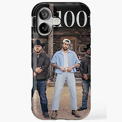 Bad Bunny - Un x100to song cover Grupo frontera iPhone Tough Case