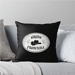 Grupo Frontera Buckle Throw Pillow