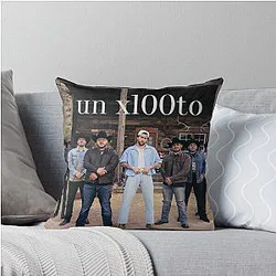 Bad Bunny - Un x100to song cover Grupo Frontera Throw Pillow