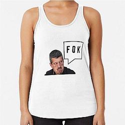 Guenther Steiner funny quotes Guenther Steiner upset Racerback Tank Top