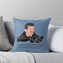 Guenther Steiner funny quotes Throw Pillow