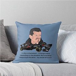 Guenther Steiner Funny Throw Pillow