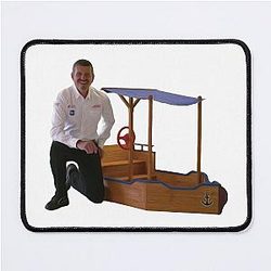 My Boat - Guenther Steiner Formula 1 Oil Paint Mouse Pad
