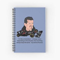 Guenther Steiner Funny Quotes Spiral Notebook