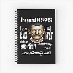 Guenther Steiner 

The secret to success is not to do extraordinary things but to do ordinary things exceptionally well Spiral Notebook
