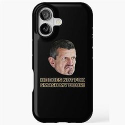 Fok Smash My Door - Guenther Steiner Formula 1 Oil Paint iPhone Tough Case