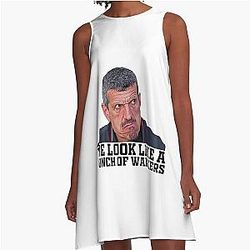 Funny F1 boss Guenther Steiner A-Line Dress