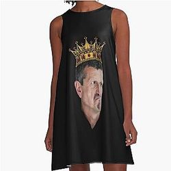 An Unimpressed Guenther Steiner A-Line Dress