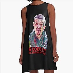 Guenther Steiner F1 He Does Not Smash My Door A-Line Dress