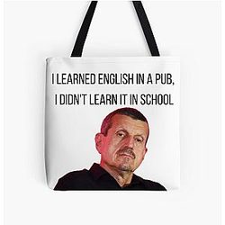 Guenther Steiner funny All Over Print Tote Bag