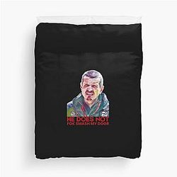Guenther Steiner F1 He Does Not Smash My Door Duvet Cover