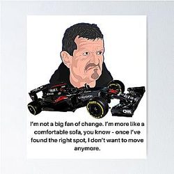 Guenther Steiner Funny Quotes Poster