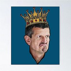 An Unimpressed Guenther Steiner Poster