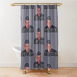 Funny F1 boss Guenther Steiner Shower Curtain