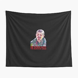 Guenther Steiner F1 He Does Smash My Door Tapestry