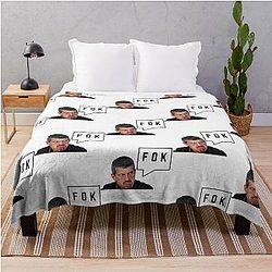 Guenther Steiner Funny FOK Throw Blanket