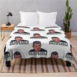 Funny F1 boss Guenther Steiner Throw Blanket