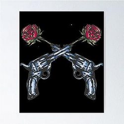 Guns Roses Sticker Poster