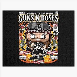 Guns N Roses Welcome to the jungle Sweet child O mine November rain Axl Rose Heavy Metal Music Fan Jigsaw Puzzle