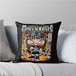 Guns N' Roses Welcome to the Jungle November Rain Axl Rose Heavy Metal Music Fan Throw Pillow
