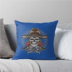 Guns n Roses Mexico Edition Throw Pillow