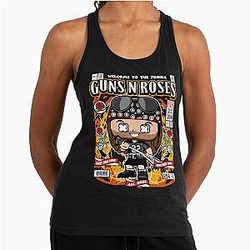 Guns N Roses Welcome to the Jungle Sweet Child O Mine November Rain Axl Rose Heavy Metal Music Fan Racerback Tank Top