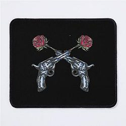 Guns Roses Sticker Mouse Pad