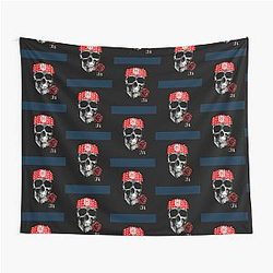Skull art Guns roses Tapestry