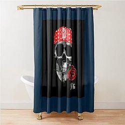 Skull art Guns N' Roses Shower Curtain