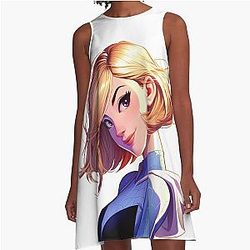 Gwen Stacy Cute Art A-Line Dress