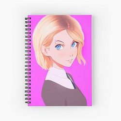 Gwen Stacy Into The Spider Verse version Spiral Notebook
